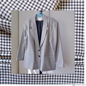 Vintage Black and White Houndstooth Blazer